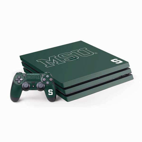 Michigan State University MSU Letters PlayStation PS4 Skins